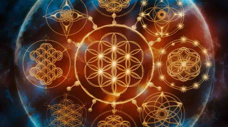 Sacred geometric patterns and shapes based on circles