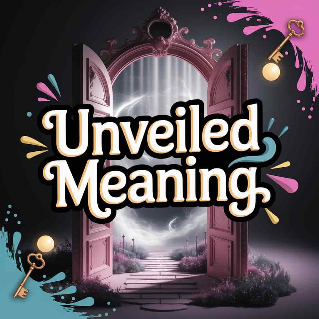 Dark fantasy 3D render of an ornate doorway opening to a bright, ethereal garden, symbolizing the unveiled spiritual meaning of shot dreams, using a grand and revealing visual style.